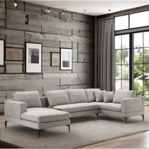 Weisman reversible modular sectional deals with ottoman brayden studio upholstery